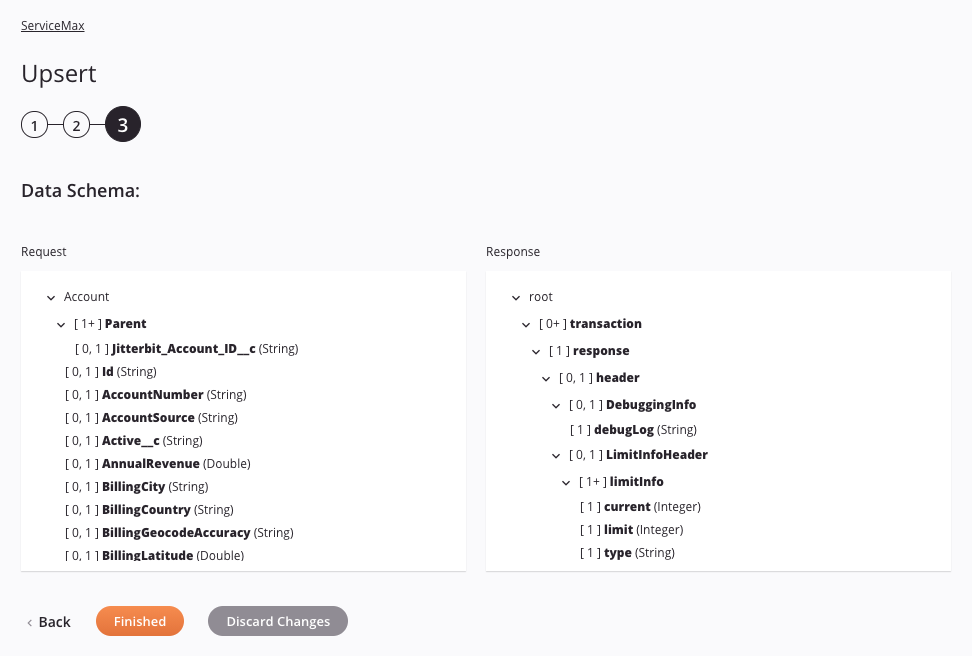 ServiceMax Upsert activity 3