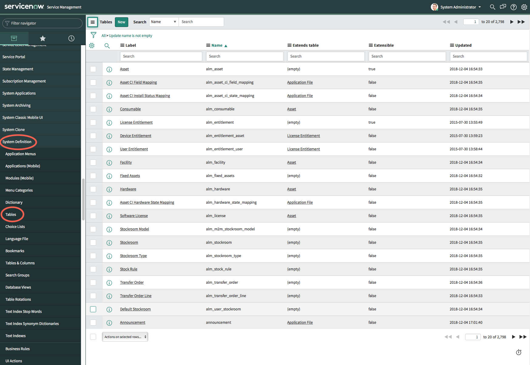 Connections tab