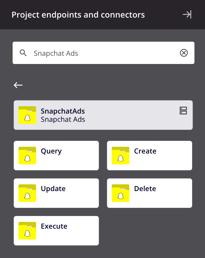 Snapchat Ads activity types