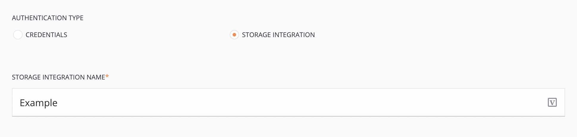 Configuração da atividade de inserção do Snowflake, etapa 2, integração de armazenamento da abordagem de arquivo de estágio do Microsoft Azure