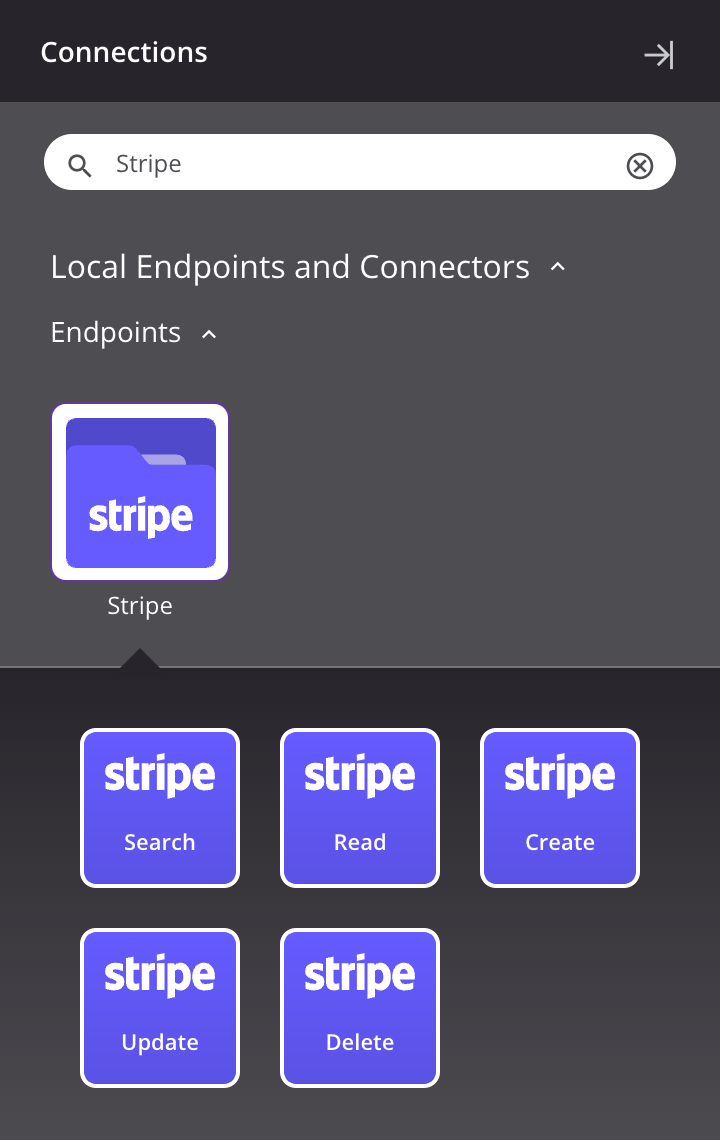 Stripe activity types