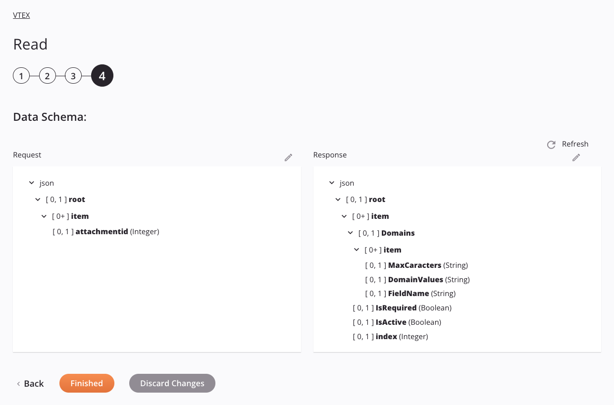 Configuración de actividad de lectura VTEX Paso 4