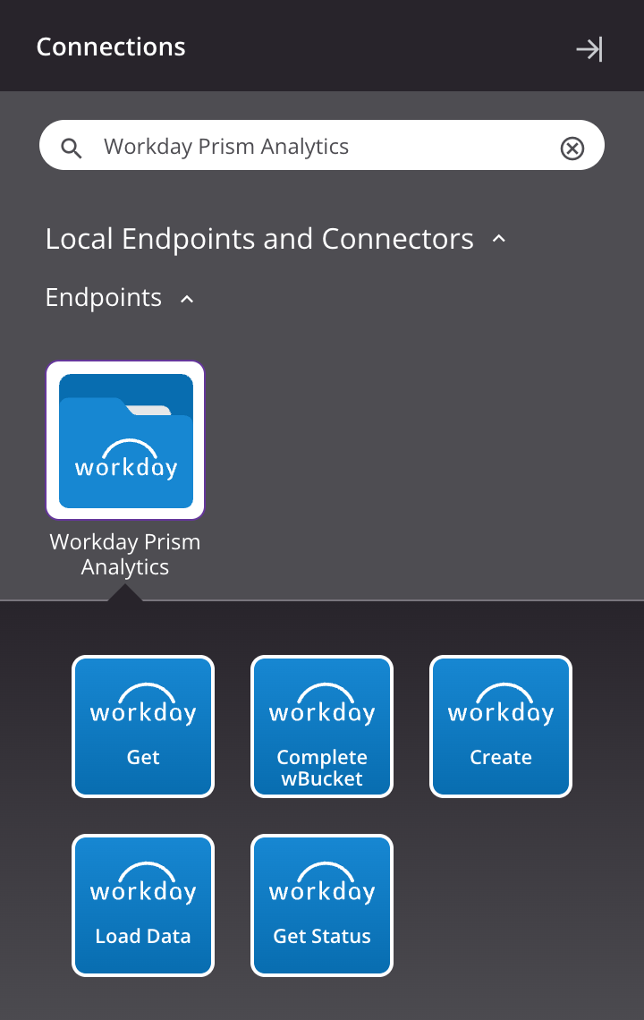 Workday Prism Analytics activity types