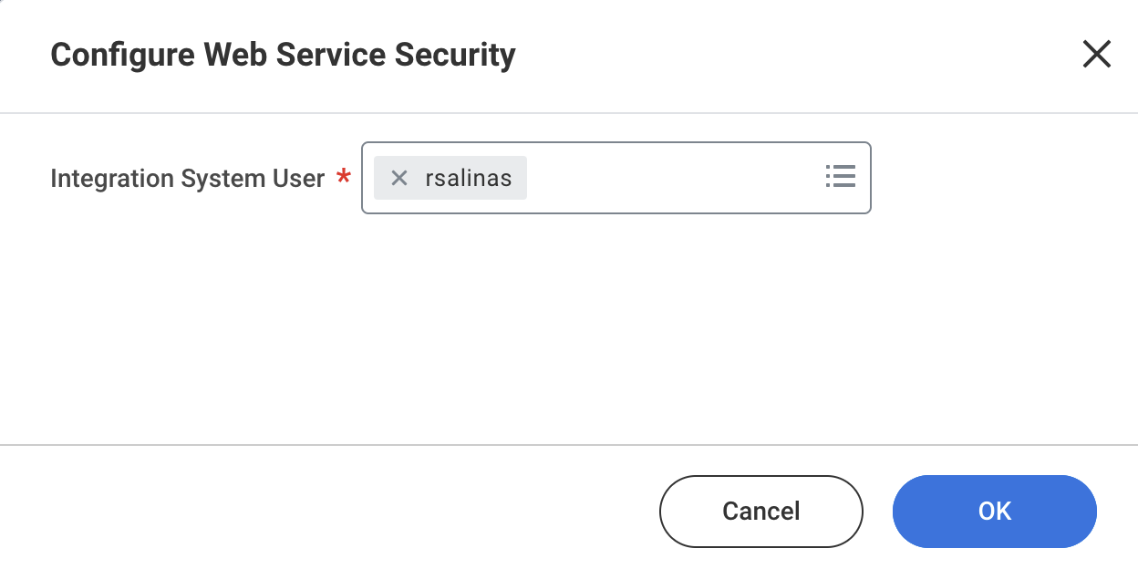 configurar seguridad del servicio web