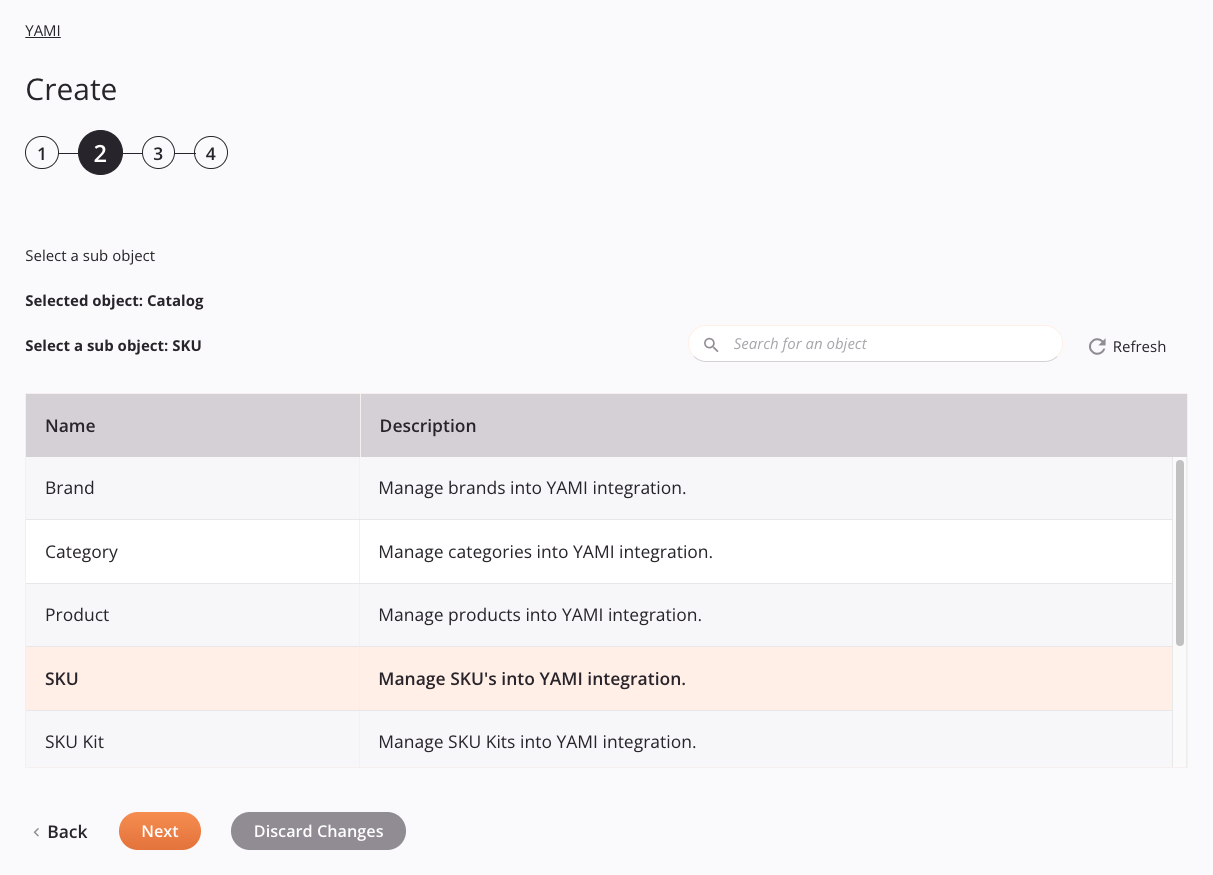 YAMI Criar Configuração de Atividade Etapa 2