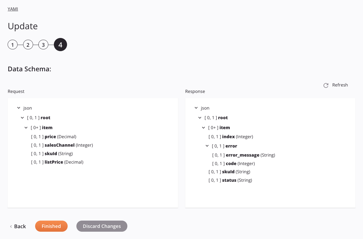 YAMI Update activity configuration step 4