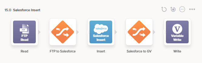 operation Salesforce insert