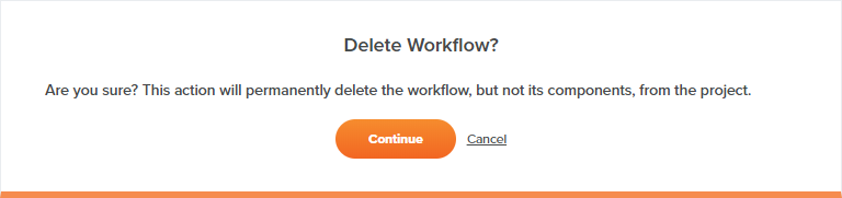 excluir workflow