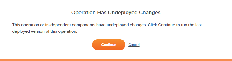 operation has undeployed changes