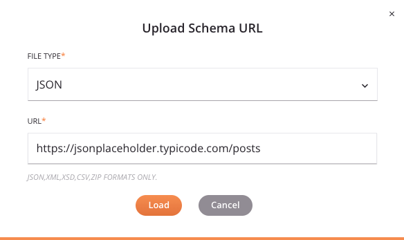 URL do esquema de upload 2