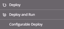 menú de desplegar desplegar y ejecutar desplegar configurable