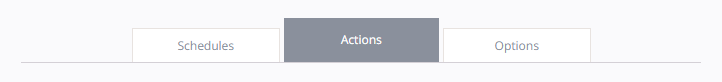 actions tab