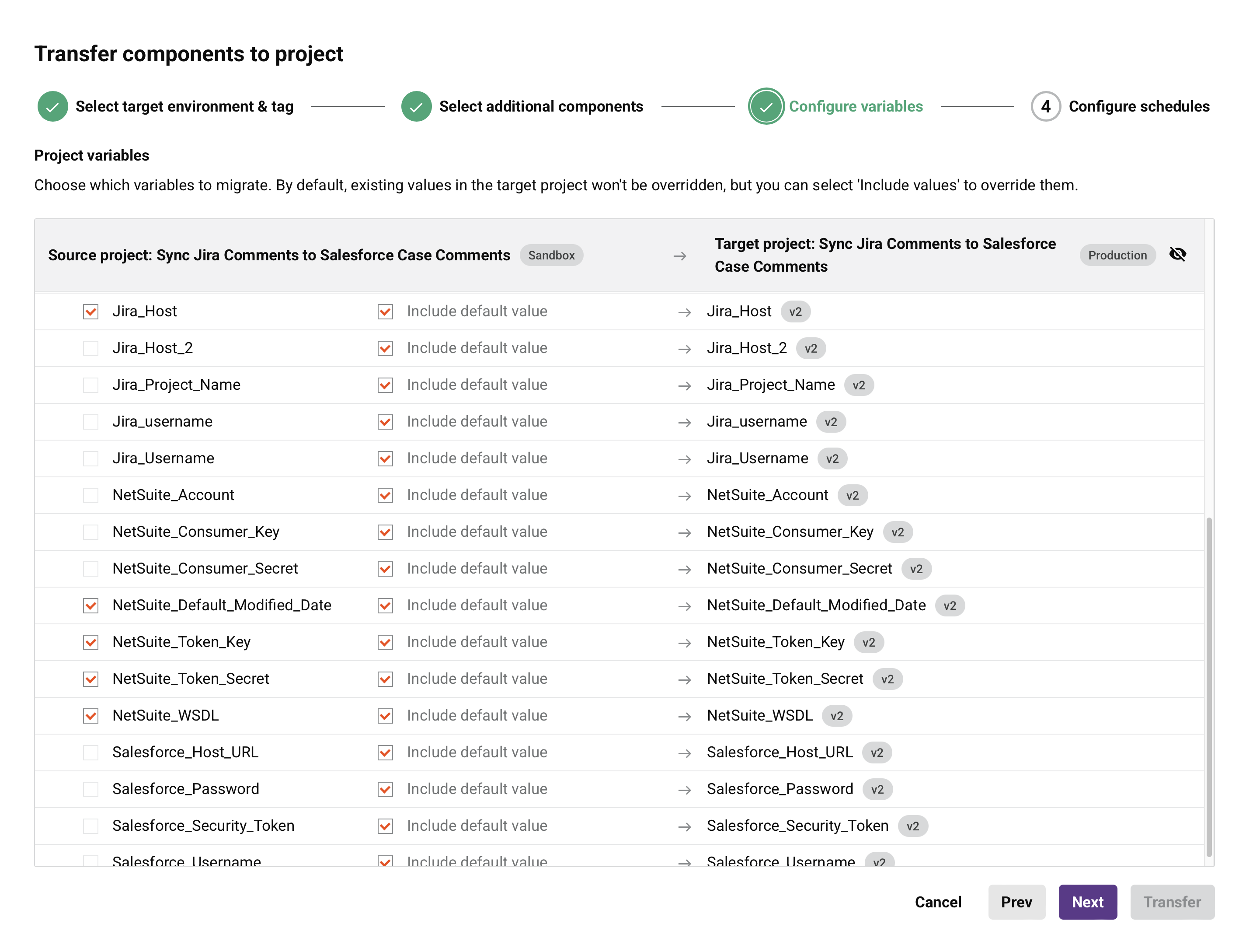 step 2 select additional components