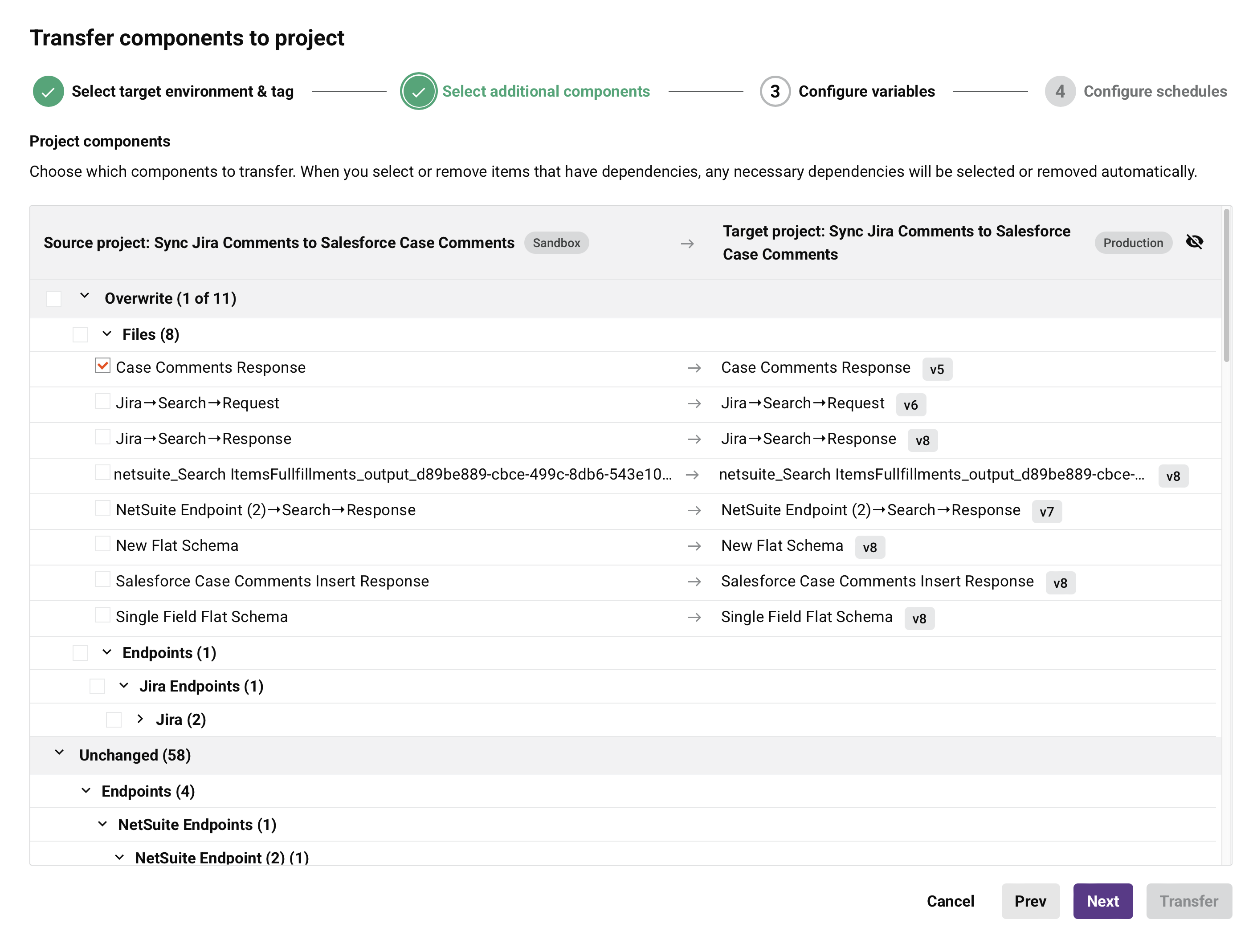step 2 select additional components
