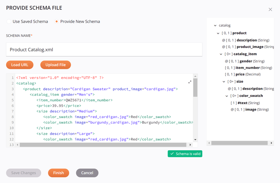 sample file new schema