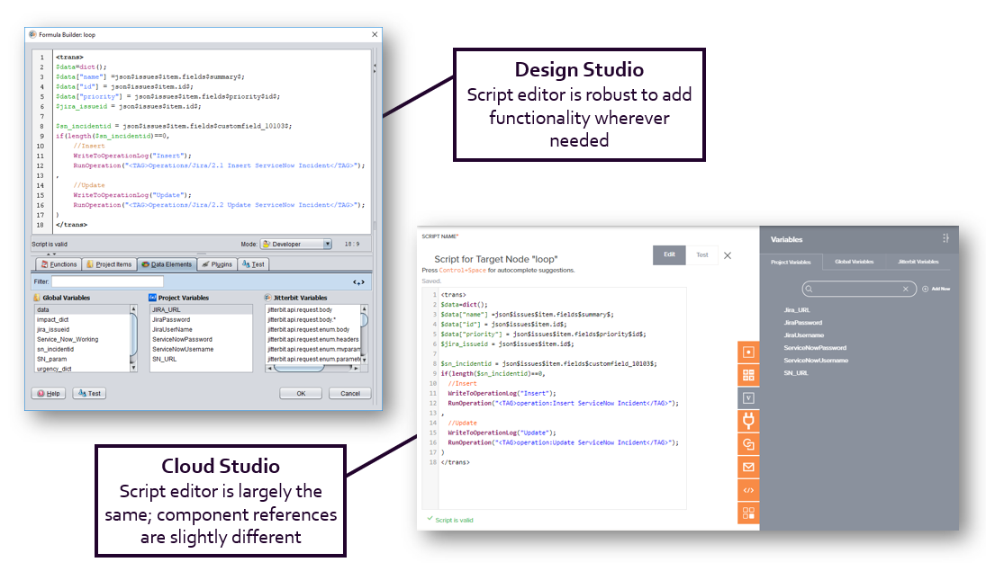 secuencia de comandos de transformación Design Studio anotado pp