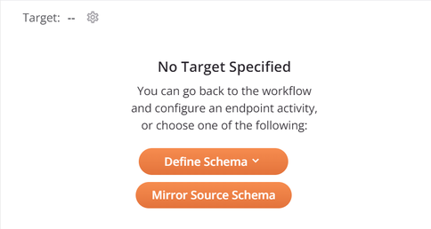 no target schema