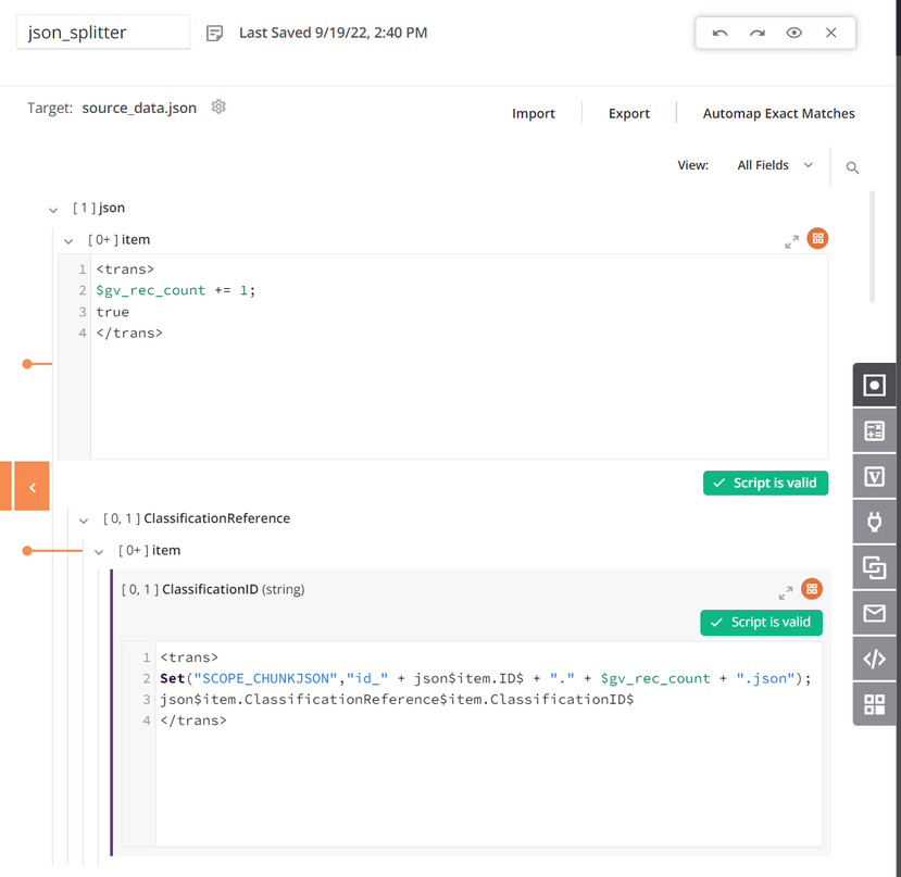 divisor json