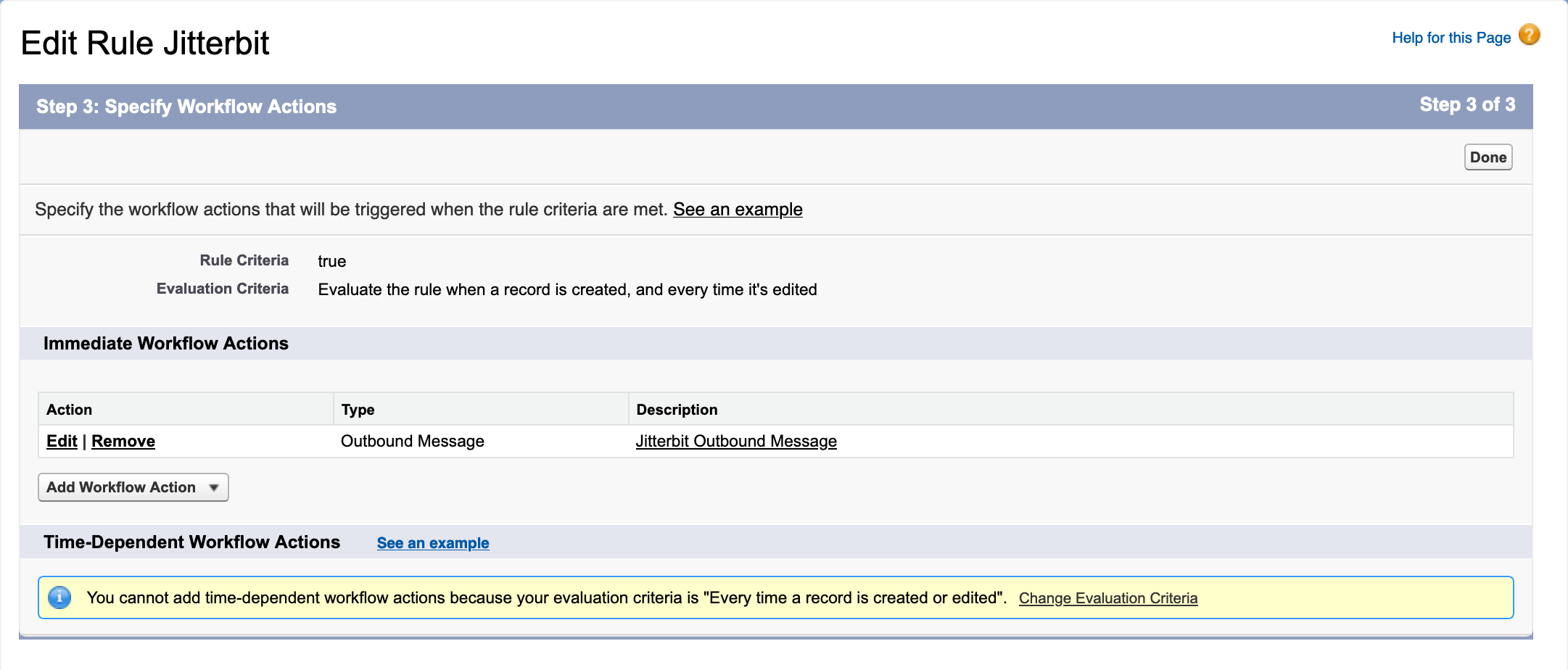 Workflow rule 7