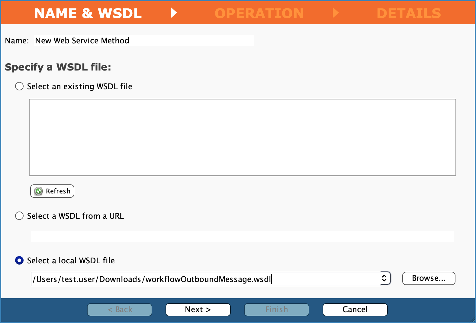 Web service method 1