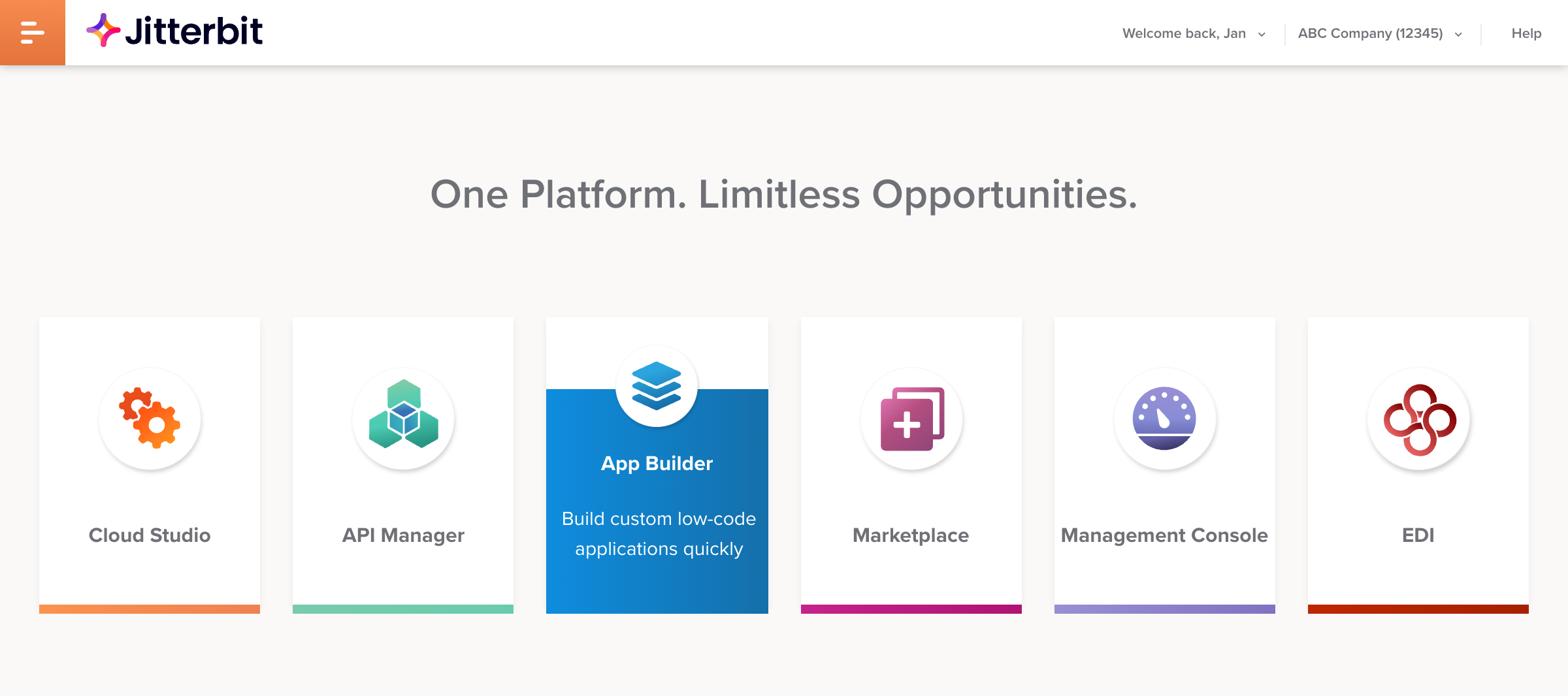 App Builder ficha en el portal de la Harmony