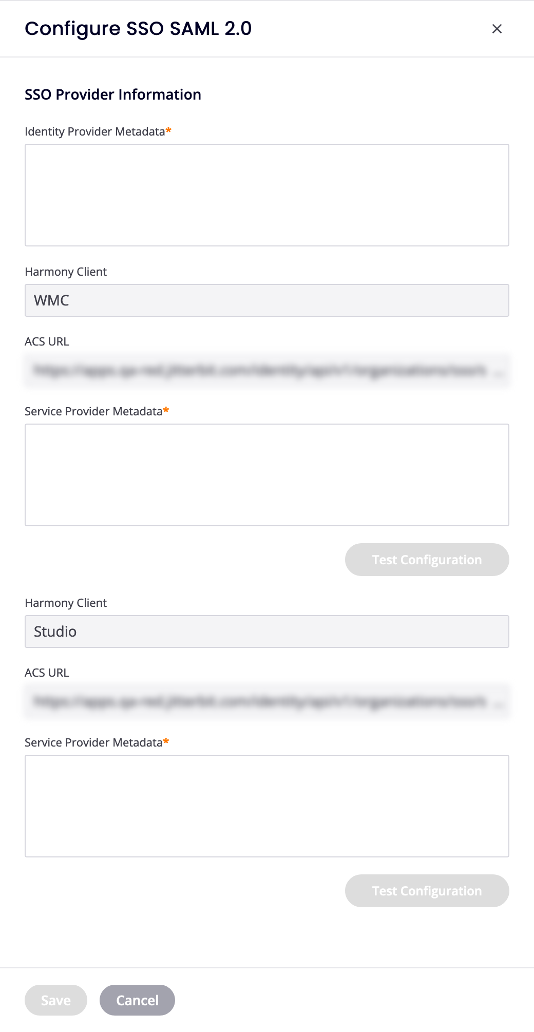 Configure single sign-on (SSO) for Jitterbit Harmony