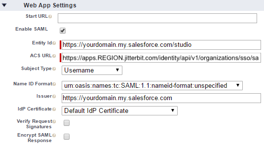 Salesforce SAML