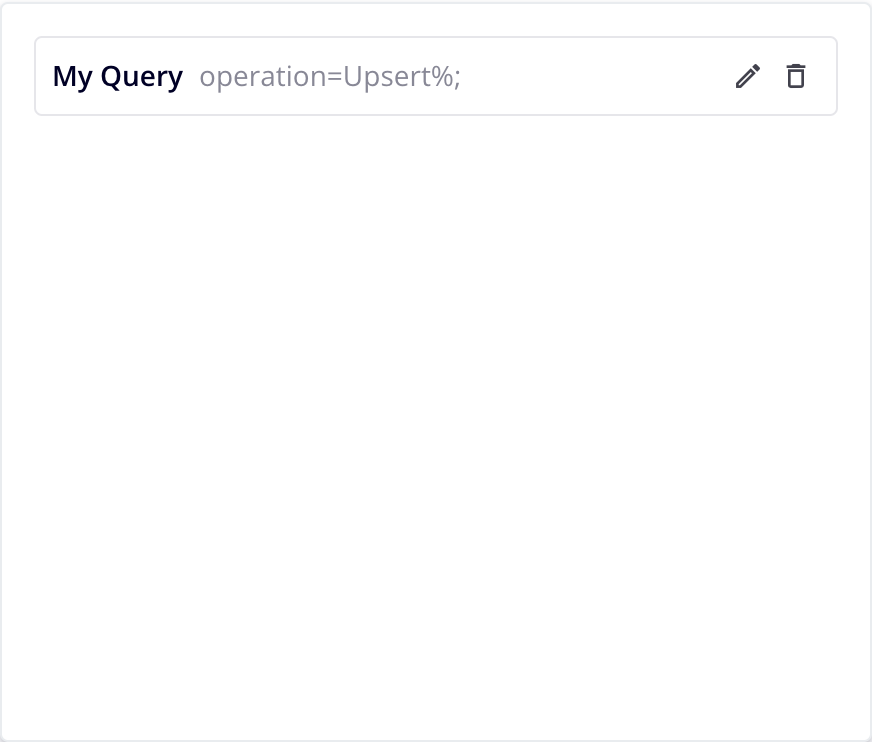 Save queries