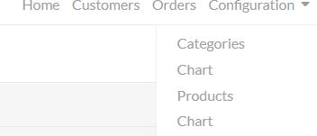 Configuration is a Nested Menu example