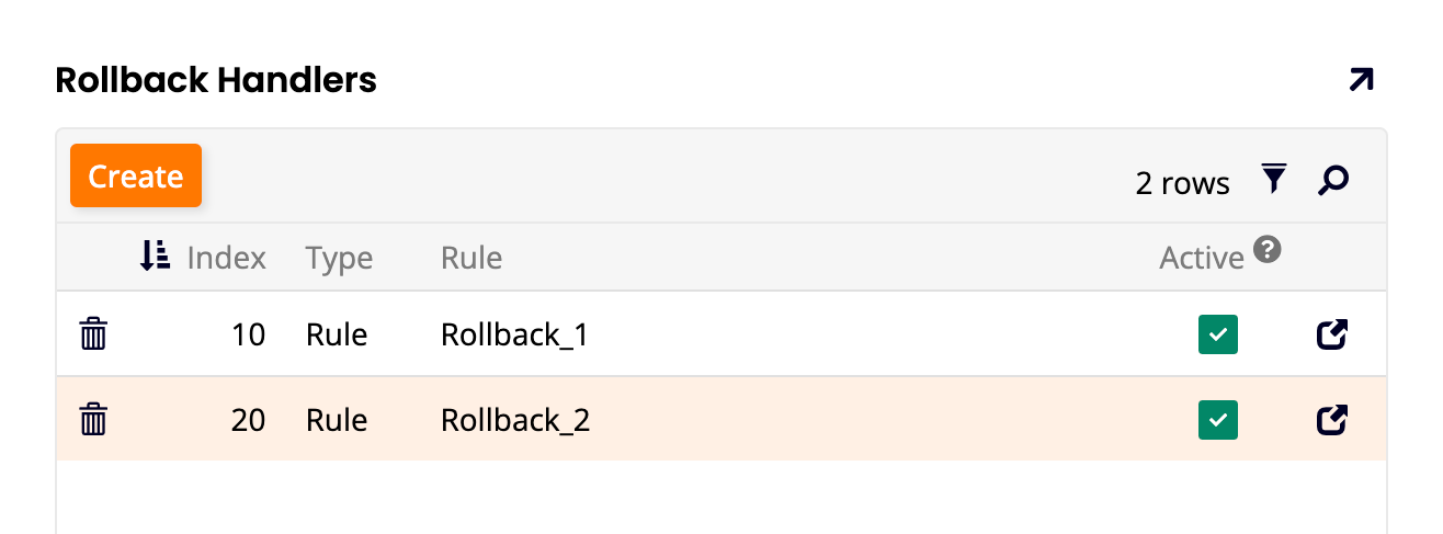 Create rollback