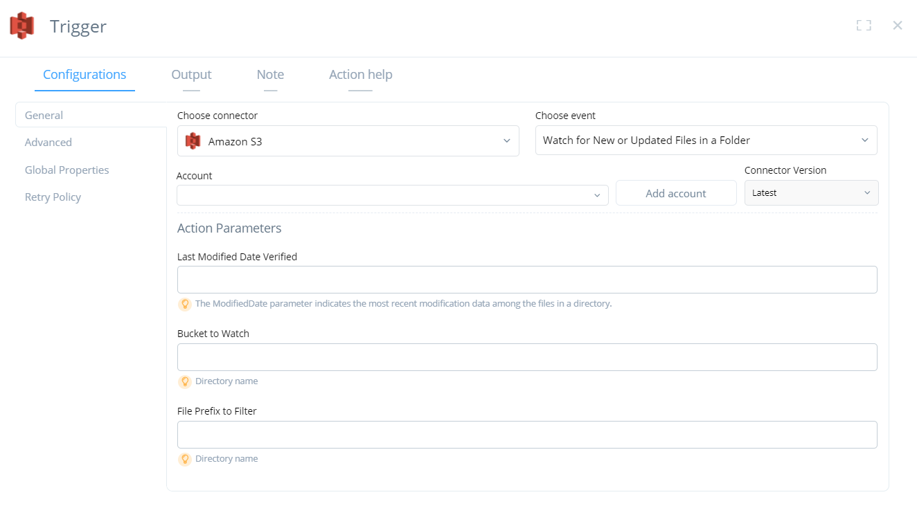 configure or modify a trigger 12