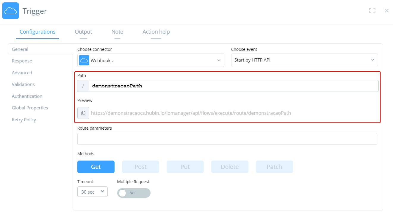 configurar ou modificar um trigger 4