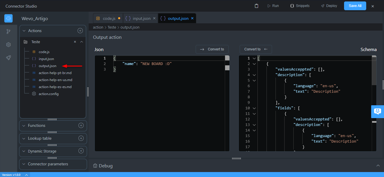 crear un nuevo conector paso 2d