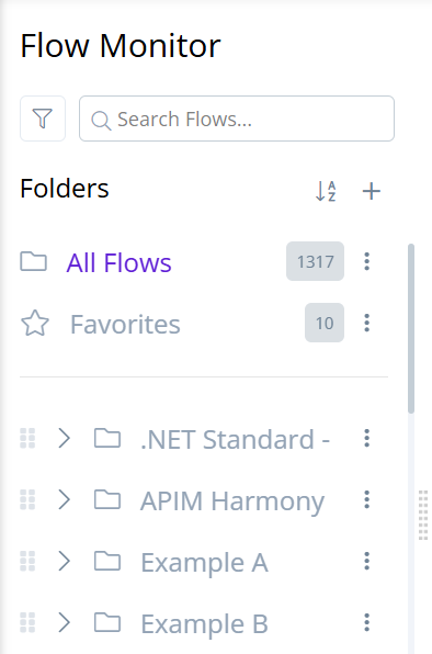 Flow Monitor panel