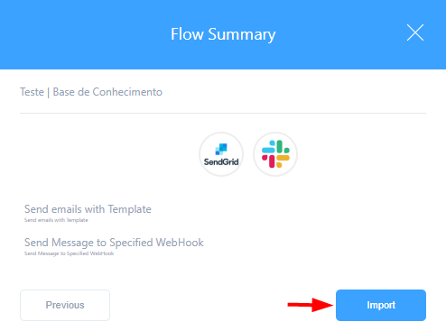 importar um flow 3