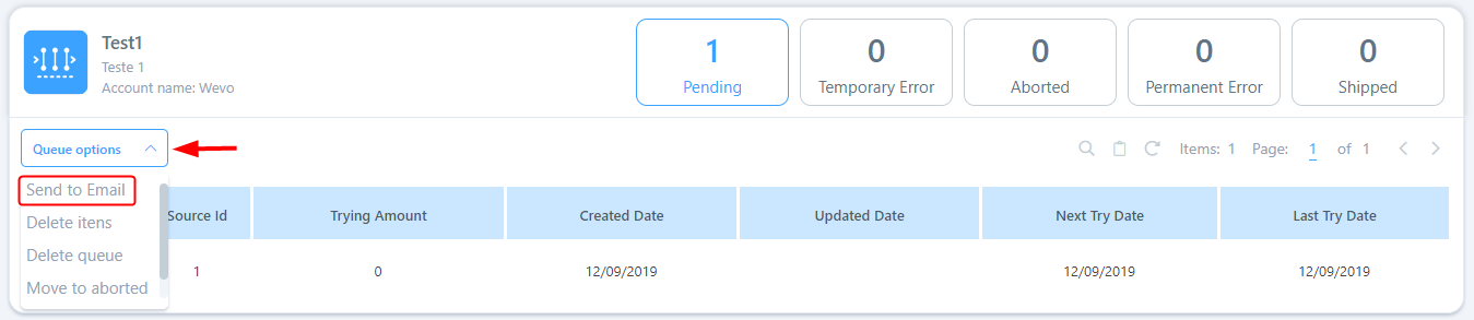 monitor a process queue 11