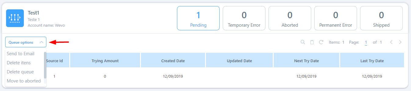 monitor a process queue 6