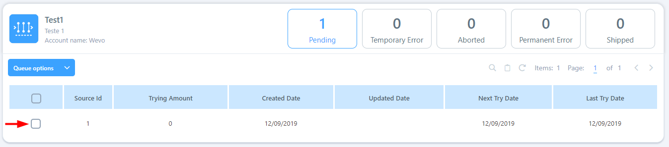 monitorear una process queue 8