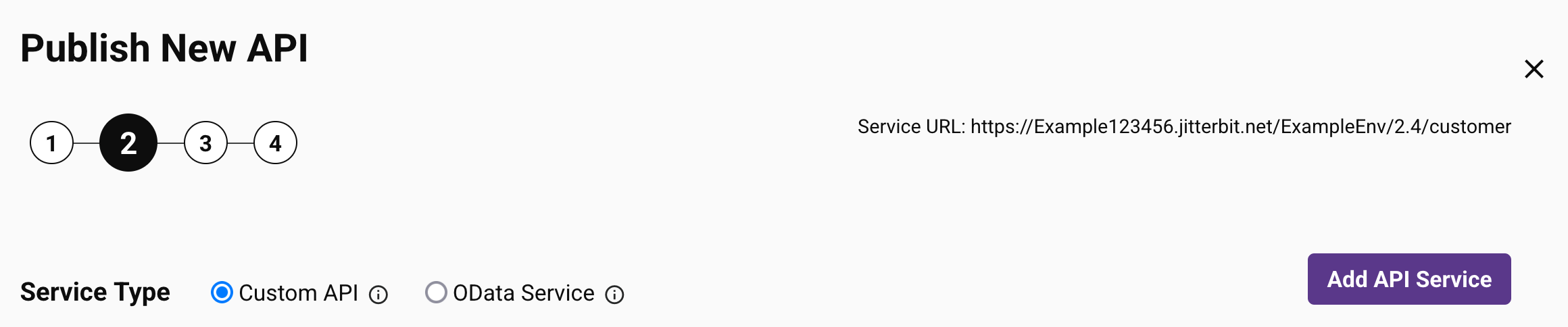 select service type