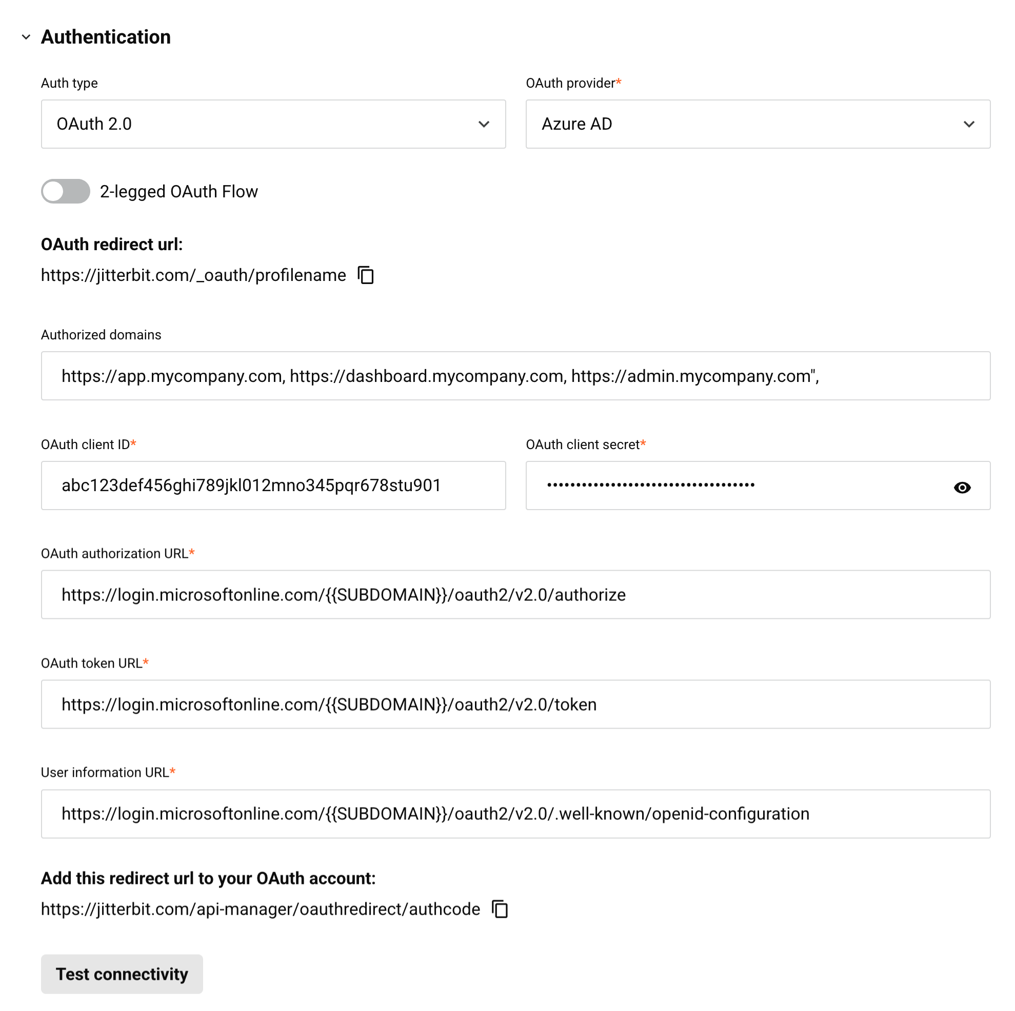 configuration OAuth