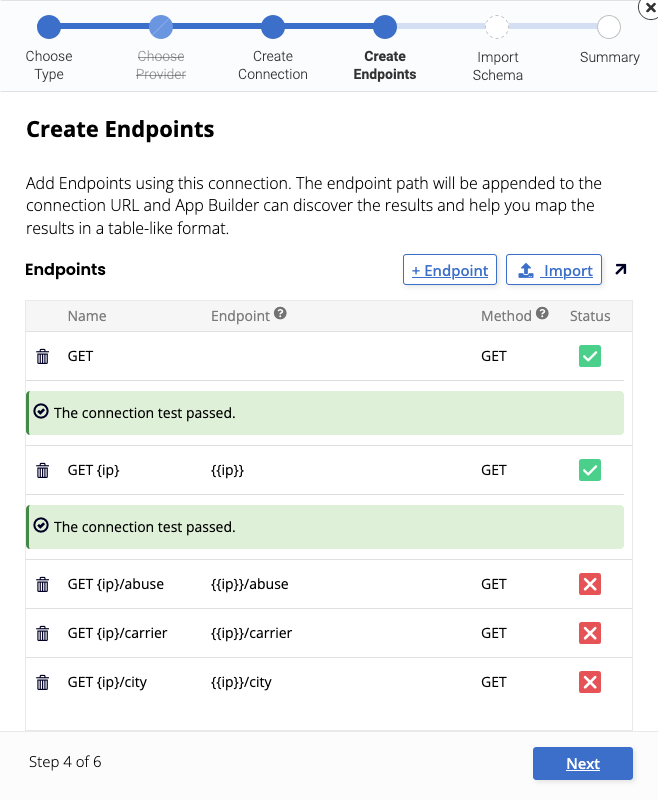 Create Endpoints