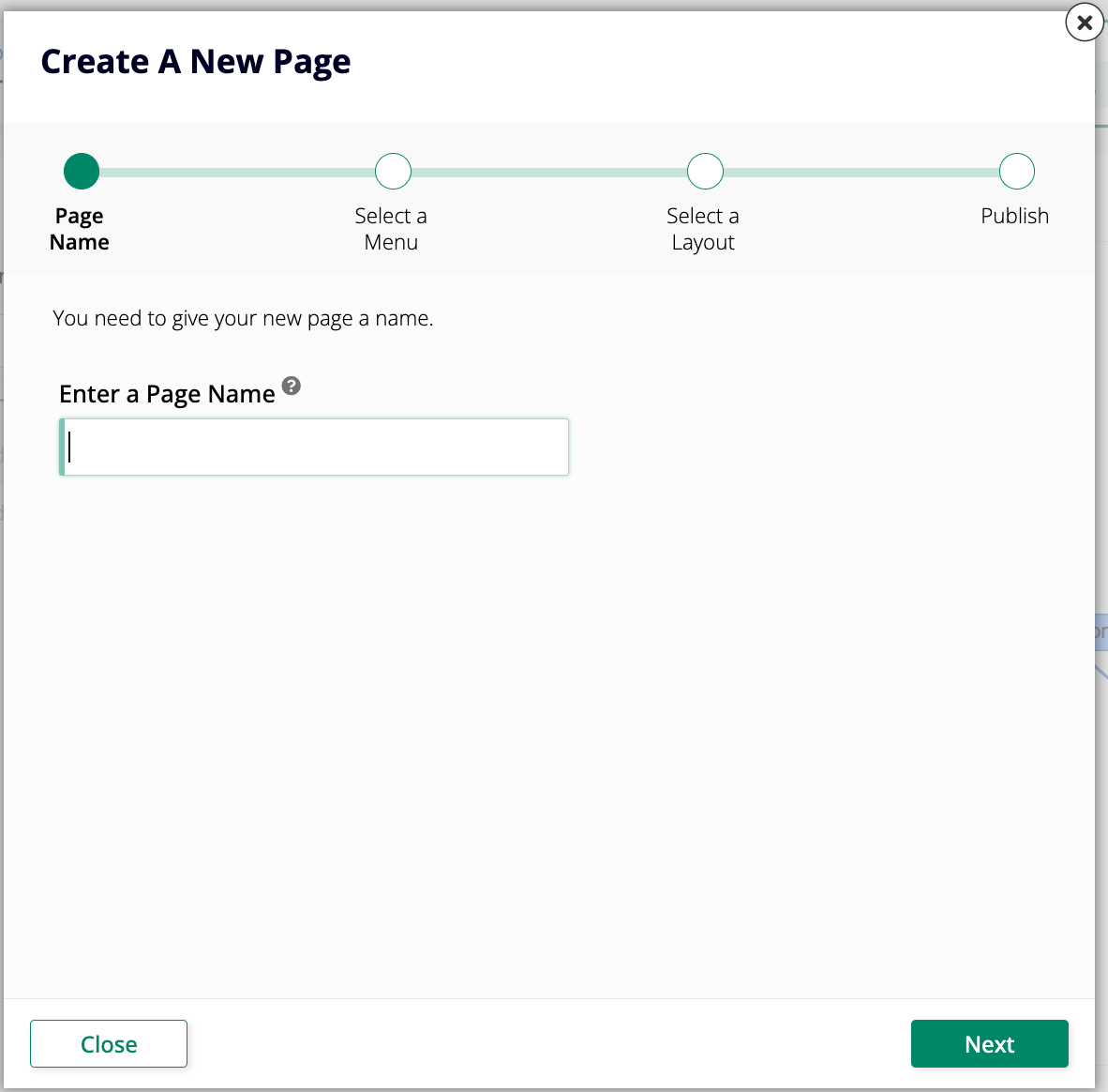 Create A New Page