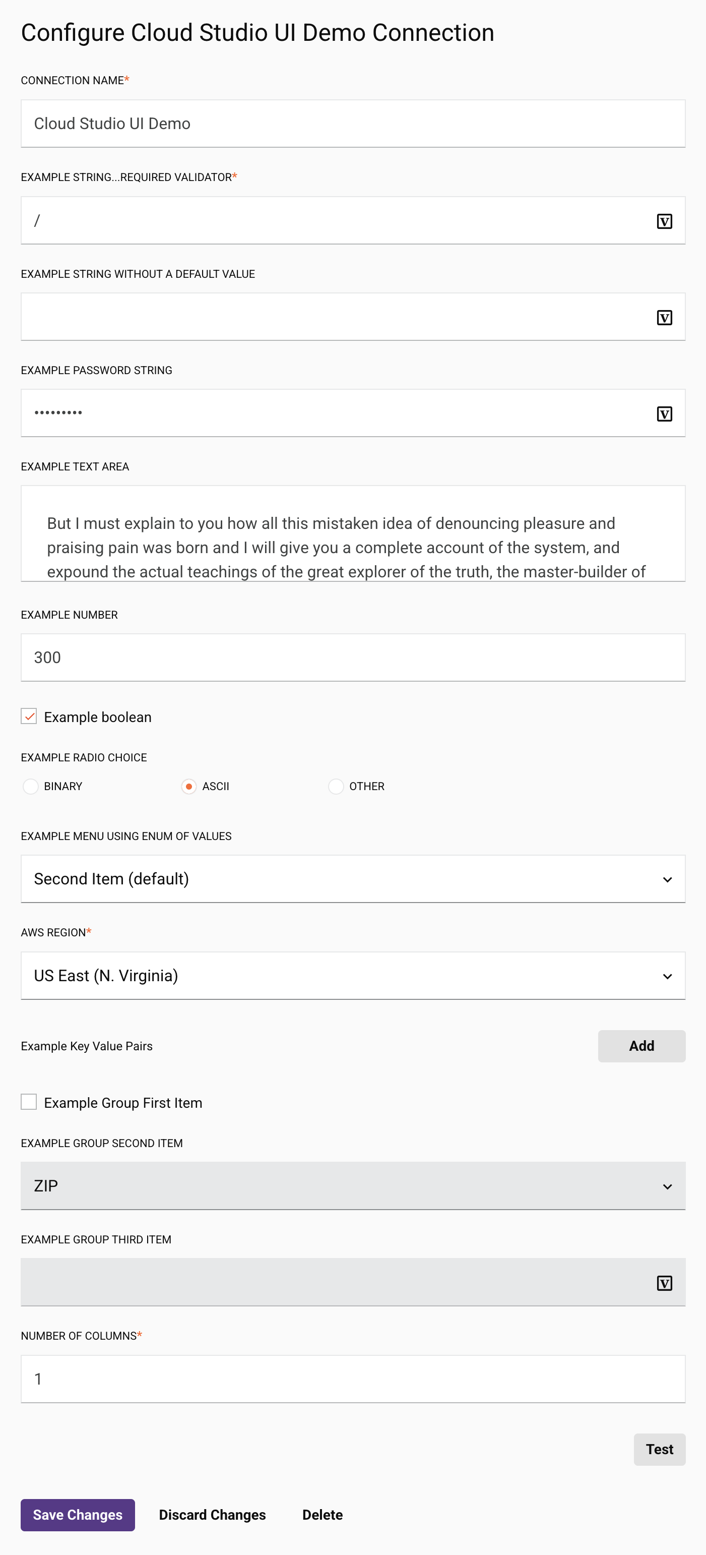 Available basic UI components