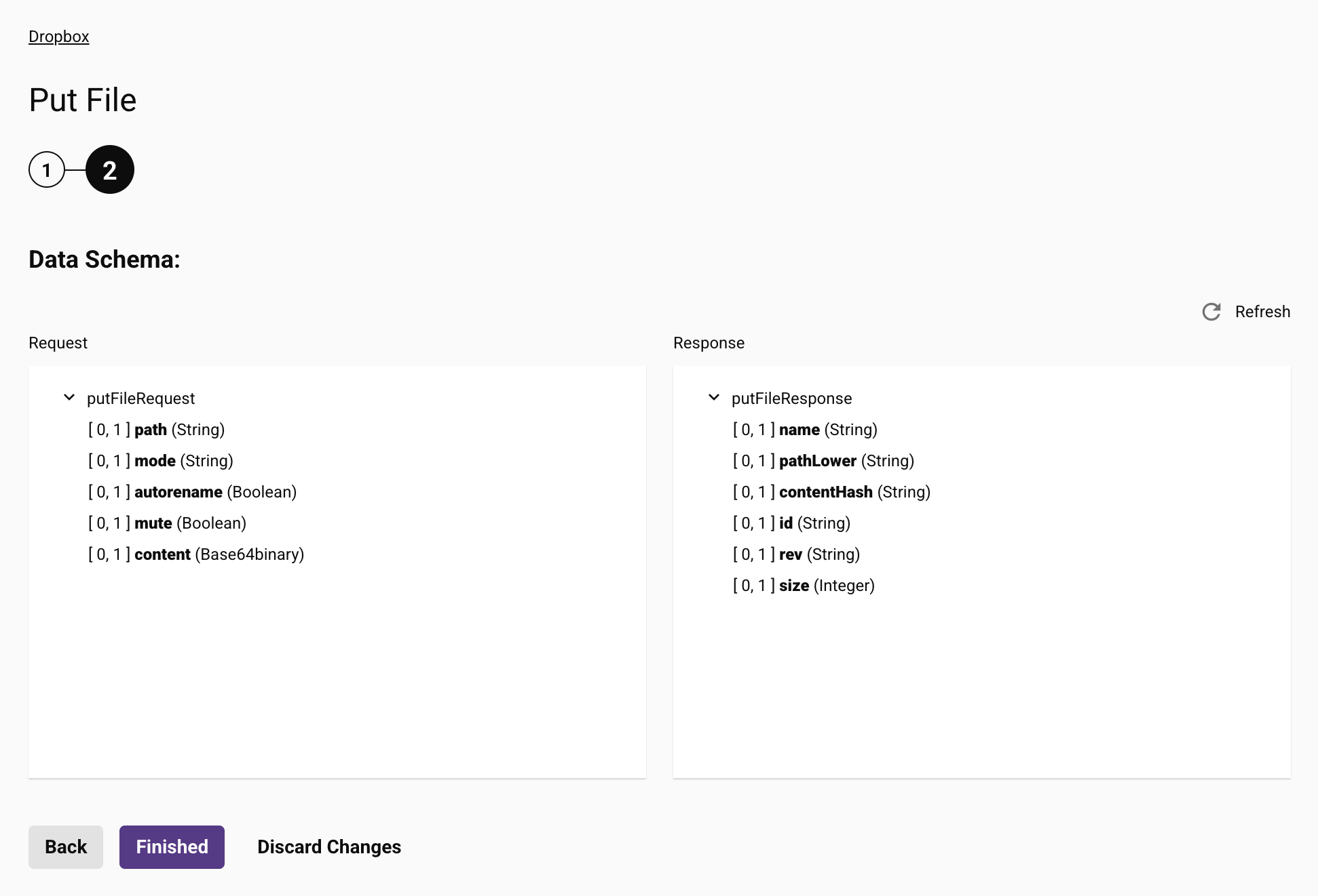 User interface example 2