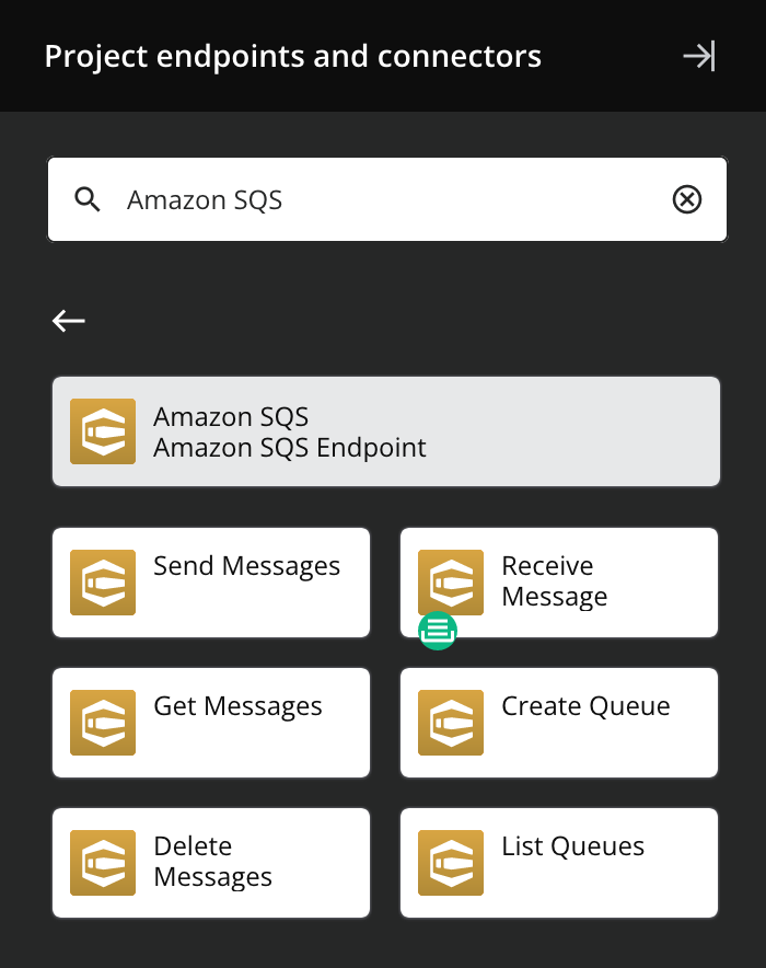 Amazon SQS activity types