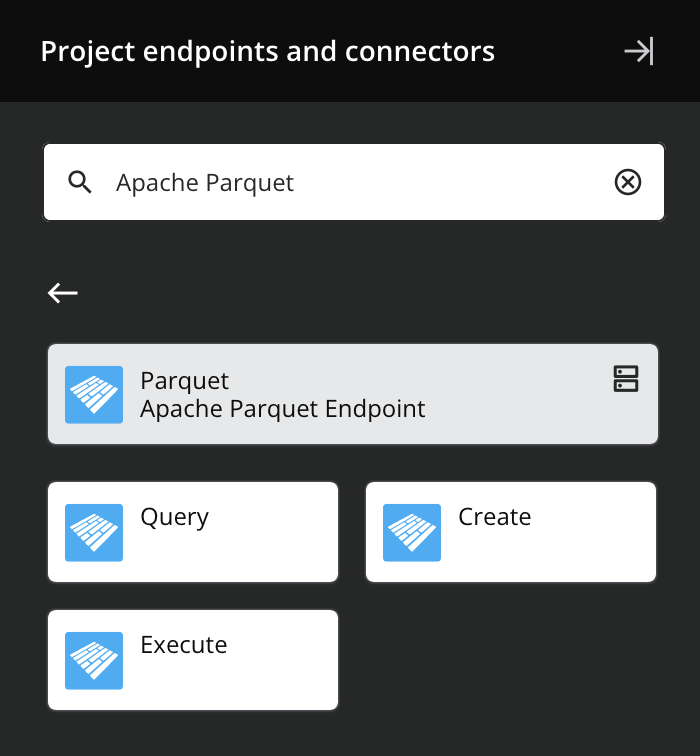 Apache Parquet activity types
