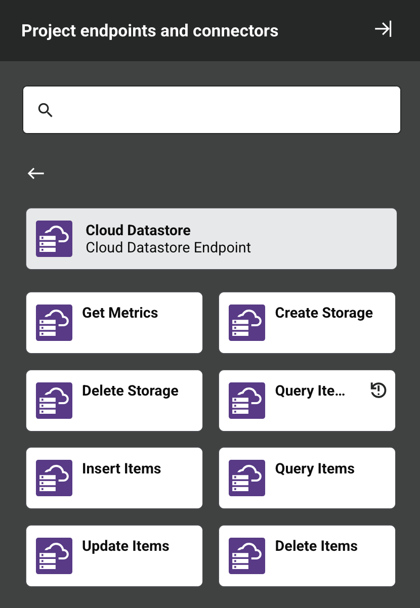 Cloud Datastore activity types