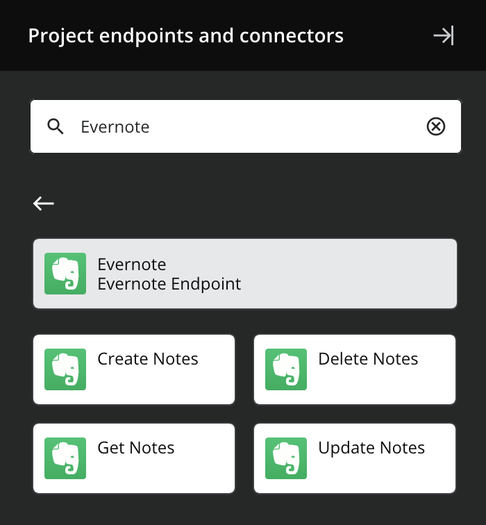 Evernote activity types