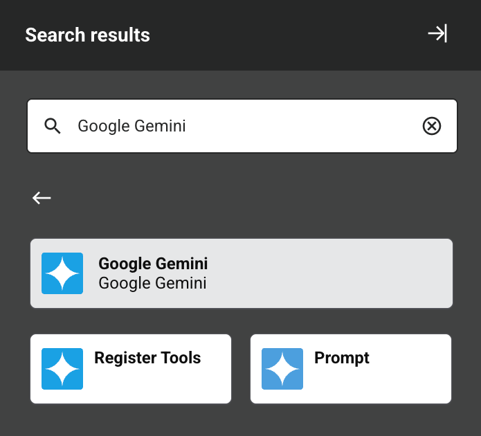 Google Gemini activity types