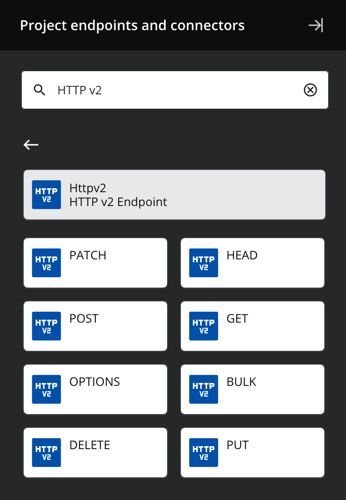 HTTP v2 activity types